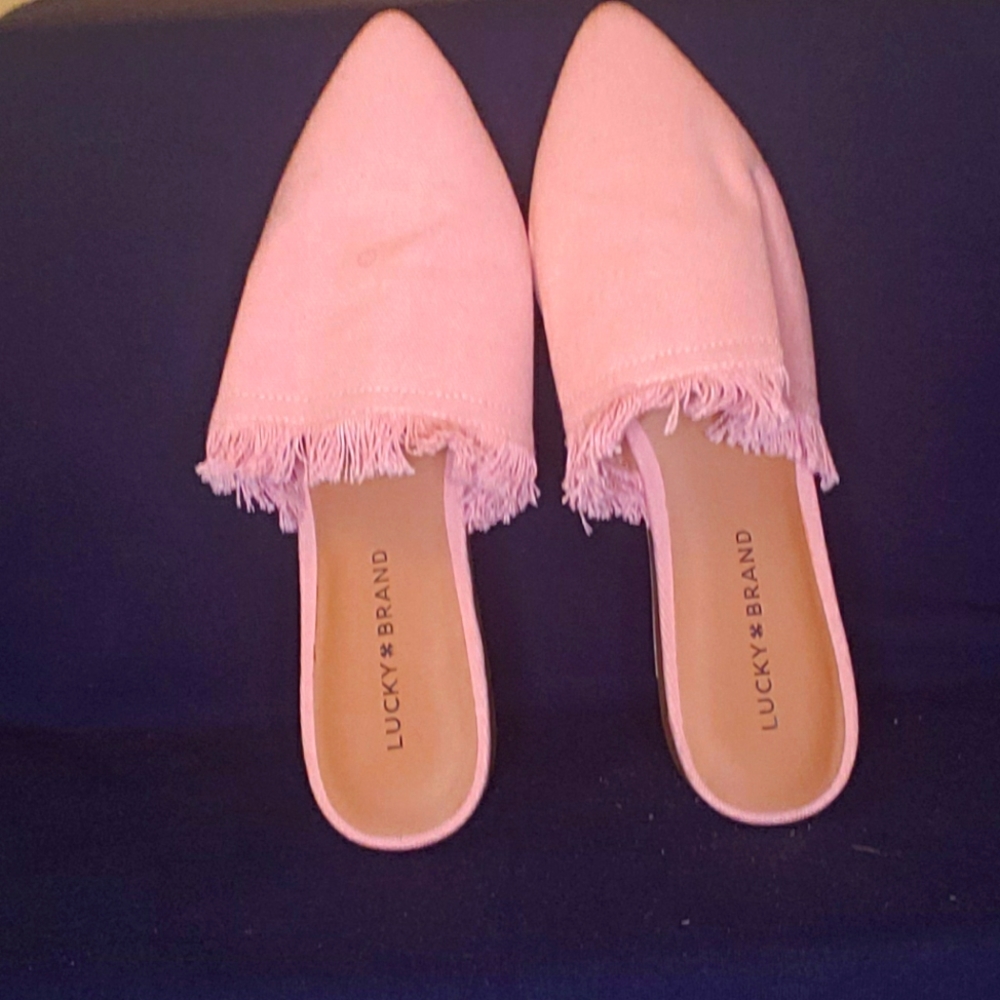 Lucky Brand Pink Slip On Flats